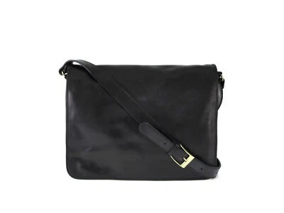 Visconti  leather Shoulder Messenger bag Black 38 x 31cm - Image 1 of 4