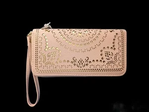 Womens Wristlet Purse Wristlet Clutch Bag Coin Purse Rose Gold Wristlet Bag - Picture 1 of 4
