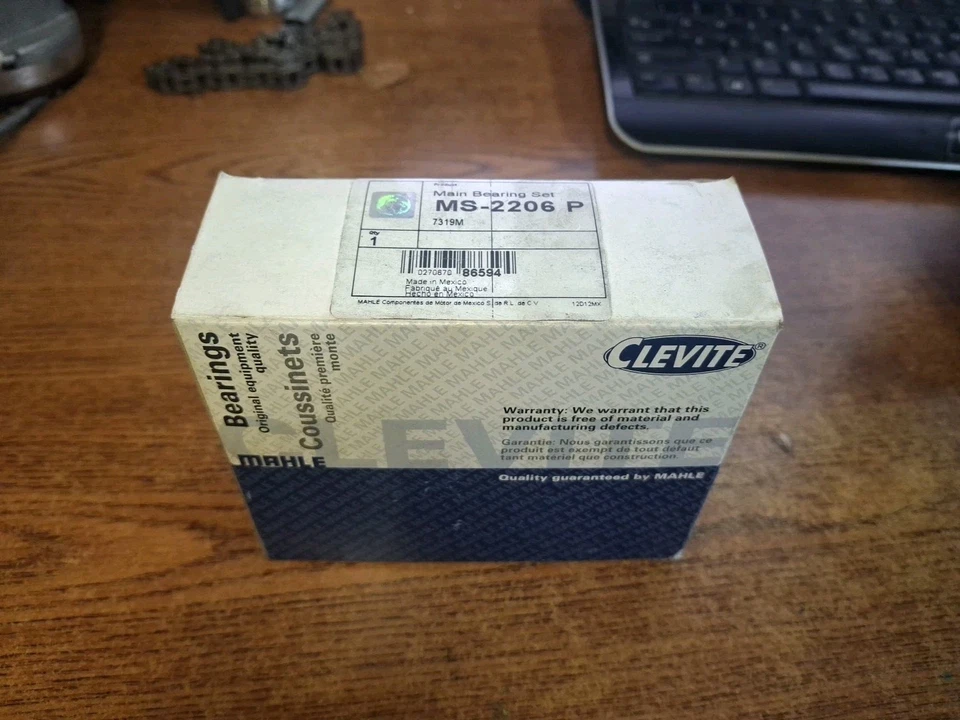 Juego de cojinetes principales del cigüeñal del motor Clevite MS-2206P CADILLAC NORTHSTAR 4.6 Foto 1 de 3