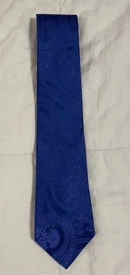 Corbata de Colección Sean John Azul Cachemira 100% Seda Cuello Para Hombre Usada en Excelente Condición Preppy Formal Foto 1 de 4