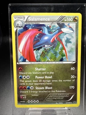 Pokemon Salamence Cosmos Holo XY Roaring Skies (Blister Exclusive) 57/108 - Image 1 of 3