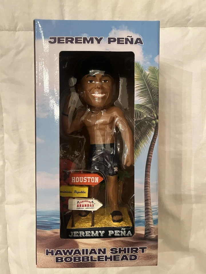 2025 Jeremy Pena Hawaiian Shirt Bobblehead Houston Astros SGA 6/14/25 NIB - Image 1 of 1