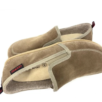 Giesswein Slippers Moccasins Suede Wool Tan Women’s Euro Size 41 U.S. 10 - Image 1 of 4