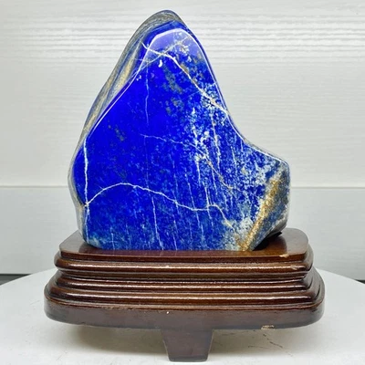 3.4LB Lapis Lazuli Freeform Polished Rough Tumble Healing Crystal Specimen Stone - Image 1 of 4