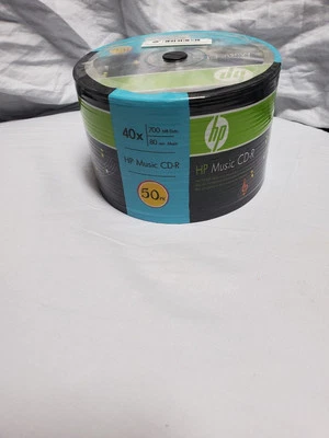 50 HP 40X CD-R 700MB 80 Min Recordable Disc Spindle Sealed - Image 1 of 2