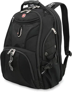 Swissgear 1900 Scansmart TSA 17 Laptop Backpack, Black, 19-Inch - Afbeelding 1 van 12