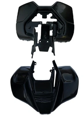 Suzuki LT80 Kawasaki KFX80 Plastic Fairing Front & Rear Fender Body Grill Black — 第 1/4 张图片