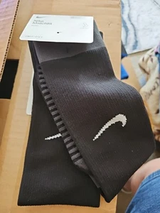 Nike MatchFit Knee High Soccer Socks Sz M (6-8) W(6-10) Y(5-7) Black NEW - Picture 1 of 4
