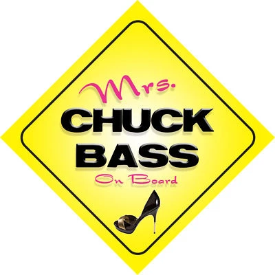 MYBABYONBOARD UK Letrero de coche novedoso Mrs Chuck bajo a bordo