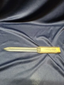 Vtg Plastic Advertising Letter Opener Sunset cemetery crematory Columbus Oh - Picture 1 of 4