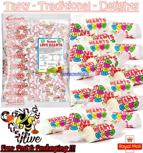 1 - 1000 Swizzels Mini LOVE HEARTS Sweets Wedding Favours Retro Party Valentines - Picture 1 of 1