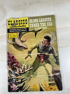 Classics Illustrated 47 - 20, 000  Thousand Leagues Under the Sea - Picture 1 of 4