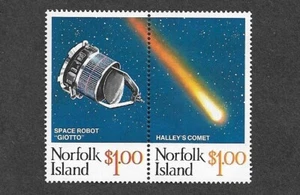 Norfolk Island mnh Space Halleys Comet Space Robot - Picture 1 of 1