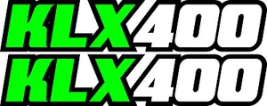 KLX400 Swingarm Airbox Number Plate Decals Stickers klx 400 dirtbike graphics - Bild 1 von 1