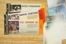 1991 Baseball Trading Cards Tickets Holo Silver Star Nolan Ryan Cal Ripken Jr