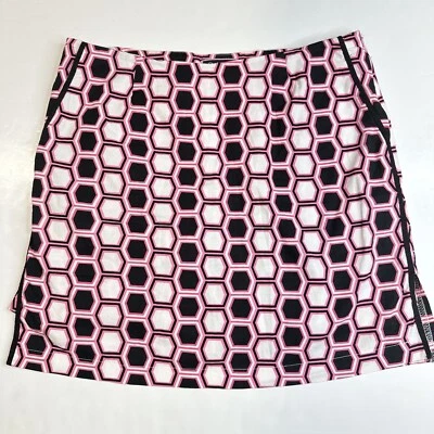 Golftini Skort 6 Largo Rosa Hexagonal Patrón Pickleball Tenis Falda Pantalones Cortos *Defecto Foto 1 de 4