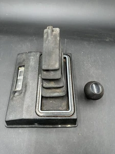 1981-1987 K-5 BLAZER TRUCKS 4X4 SHIFT TRIM INDICATOR BEZEL w/ KNOB BLACK OEM - Picture 1 of 12