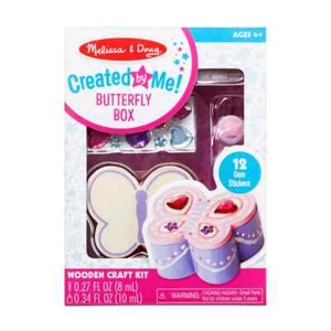 18853 Decorate Your Own Butterfly Chest Craft Kit & Paints - Melissa & Doug - Picture 1 of 9