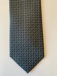 John & Lois Vintage Tie 70s 80s Men's Necktie Blue Silver 10cms wide - Picture 1 of 7