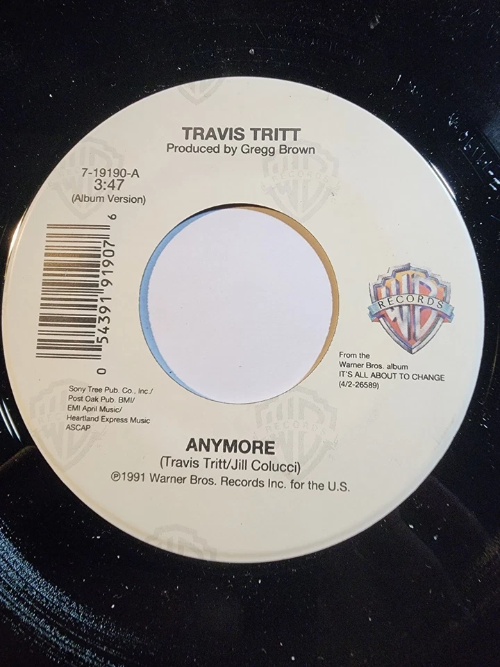 TRAVIS TRITT Anymore / It's All About To Change WB NM F10 Foto 1 de 2