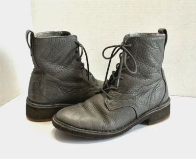 Женские боевые ботинки Clarks Originals модель Maru Elsa серые кожа шерстяная подкладка размер 10 M - Изображение 1 из 4