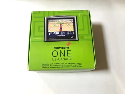 TomTom One US Canada N14644 Bluetooth 3.5" GPS Bluetooth Touchscreen in Box  - Image 1 of 4
