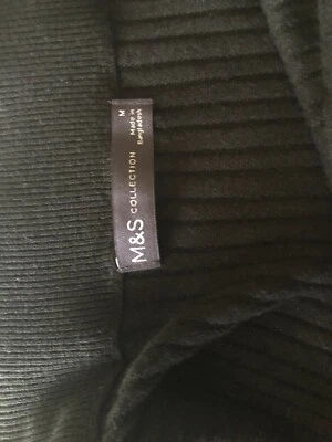 Marks & Spencer's knitted pleated long black skirt, Size M, VGC - Image 1 of 4