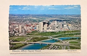 Cartolina Edmonton Alberta's Capital Canada 1978 veduta aerea della città e fiume 1978 - Foto 1 di 2