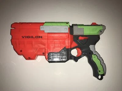 NERF VORTEX VIGILON Blaster Only XLR Tested 2010 Hasbro Used - Image 1 of 3