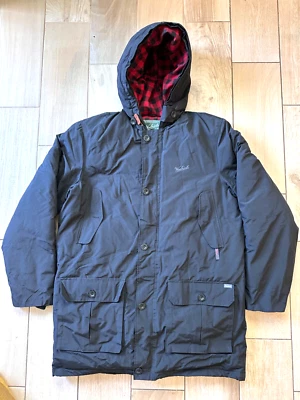 Abrigo Chaqueta Parka Para Hombres WOOLRICH Negro Abajo Ártico Grande Foto 1 de 4