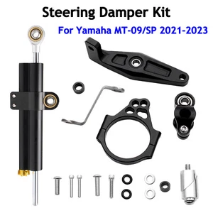 Linear Steering Damper Stabilizer w/Mounting Kit For Yamaha 2021-2023 MT-09/SP - Picture 1 of 21