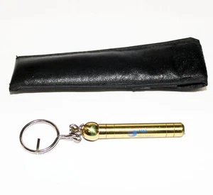 Anuncio de colección AT&T Drive Safely Tono Dorado Llavero FOB Cadena Medidor de Presión de Neumáticos - Imagen 1 de 3