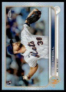 2022 TOPPS CHROME REFRACTOR Tylor Megill Rookie New York Mets #212 - Picture 1 of 2