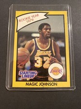 1990 Kenner Starting Lineup Magic Johnson Rookie Year 1979 Card