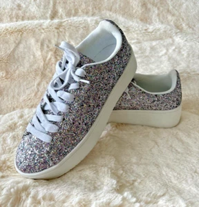 Sneakers J. Adams Hero Platform da donna - scarpe da tennis casual stringate taglia 9 - Foto 1 di 15