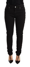 DOLCE & GABBANA Jeans Cotton Stretch Black Skinny Slim Denim IT40 / US6 / S $550