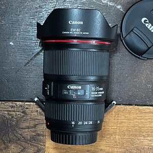 Canon EF16-35 mm f/4 L IS USM ligeramente usado + protector de lente Kenko PRO1D Japón - Imagen 1 de 24