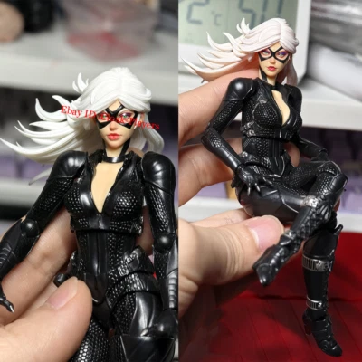 1/12 Catwoman Scale Black Cat Fluorescent Eye Head Carving For 6" Action Figure - Image 1 of 4