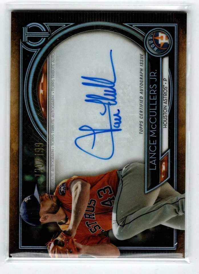 2020 Topps Tribute Autographs #TALMJ Lance McCullers Jr. 199 (ref 145986) - Image 1 of 1
