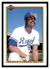 1990 Bowman #371 FRANK WHITE Kansas City Royals ~E6U