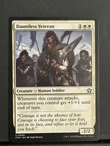 Dauntless Veteran | #8 | Foundations | (FDN) | Magic the Gathering | (MTG)  - Picture 1 of 2