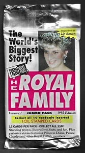 1993 Edition Press Pass The Royal Family Trading Cards Lot of 35 Unopened Packs - Picture 1 of 1