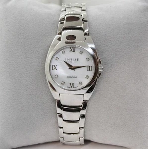 Quartz Watch Infije Steel With Diamonds And Nacre - Bild 1 von 4