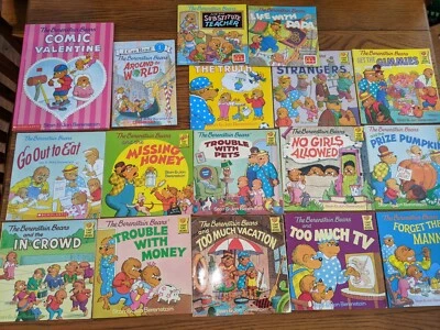 Lot of 23 BERENSTAIN BEARS Picture & Chapter Books STAN & JAN Too Much HONEY  - Image 1 of 4
