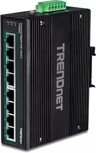 TRENDnet 8-Port Hardened Industrial Unmanaged Gigabit 8x Gigabit PoE+ Ports New! - Picture 1 of 6