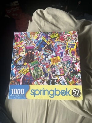 Quebra-cabeça Springbok's 1000 Peças Quadrinhos Galore / Marvel / DC - NOVO - Imagem 1 de 4
