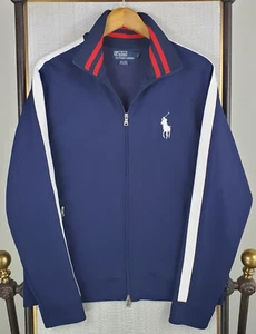 VTG POLO RALPH LAUREN Big Pony Jacket Size Large Mens Full Zip Performance - Foto 1 di 17