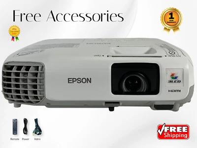 Epson PowerLite X27 3LCD Projector Business 2700 ANSI HDMI HD 1080i bundle - Image 1 of 4