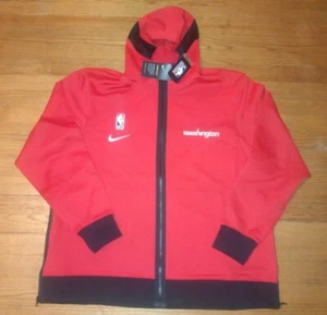 NBA Washington Wizards NIKE THERMA FLEX Dri Fit Full Zip Hoodie Jacket 2XLarge - Picture 1 of 3