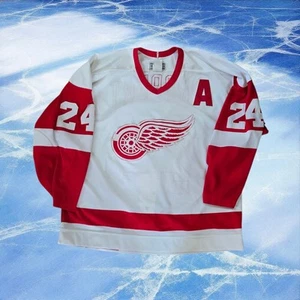 Auténtica Colección NHL Hockey Detroit Red Wings Bob Probert Camiseta Para Hombre L - Imagen 1 de 6